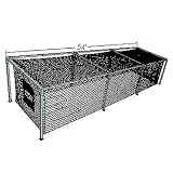 ATEC 54 Foot Long-Life Batting Cage Net (only), N30 Knotted Mesh