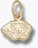 Missouri Tigers Tiger Head 1/4 Charm - 14KT Gold Jewelry
