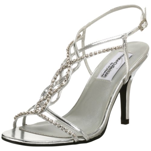 Dyeables Women's Striking Sandal,Silver,7 M