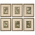 Set of 6 Batik Garden Wall Decor - Small