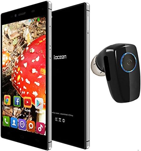 Iocean X8 Mini Pro 16GB 5 inch Unlocked Smartphone (+Bluetooth Headset) 3G Android 4.4 MTK6592 Octa 8 Core 1.7GHz RAM 2GB 8MP GPS Dual SIM WCDMA GSM (Phone+ Bluetooth Headset)