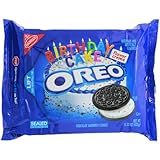 Oreo Chocolate Sandwich Cookies, Birthday Cake, 15.25 Ounce