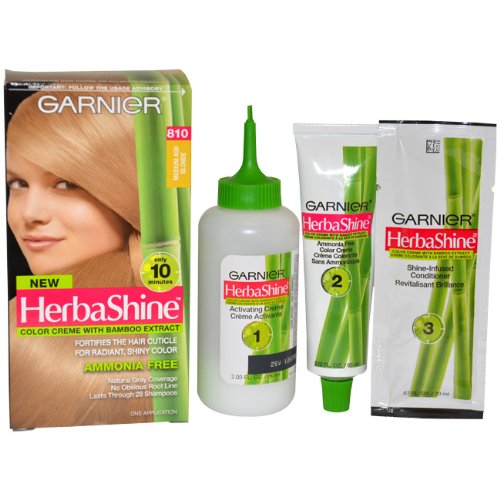 Herbashine Color Creme with Bamboo Extract No 810 Medium Ash Blonde By Garnier