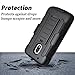 Moto G4 Case, Starshop [Heavy Duty] Dual Layers with Kickstand and Locking Belt Clip With Screen Protector (Black)