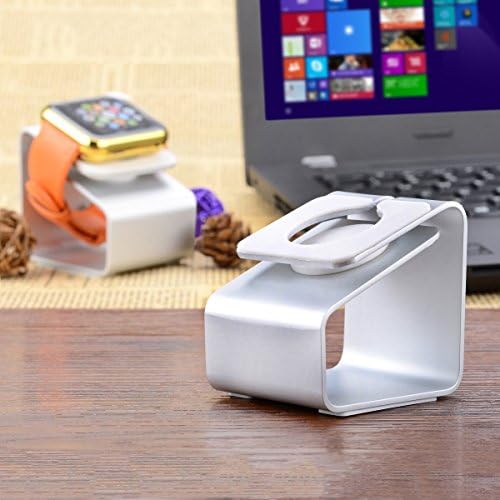Latecat Portable Aluminum Alloy Charging Stand for Apple Watch - Silver