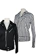 ECSTAR WOMENS SYDNEY FOTTED MOTO HOUNDSTOOTH JACKET ECSTAR WOMENS SYDNEY FOTTED MOTO HOUNDSTOOTH JACKET