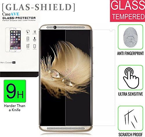 [ZTE Axon 7] Temper Glass [9H] HD Clear Clarity and Touchscreen .03mm Tempered Glass Protector [GLAS SHIELD] [LIFETIME WARRANTY] ZTE Axon 7