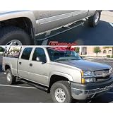 02-12 2011 Silverado Sierra Crew Cab Black Nerf Bars by APS