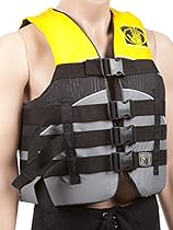 Body Glove Mens Method Life Pfd Jacket, Black/Yellow/Silver/Grey, XXL/XXXL
