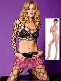 Fence Net Long Sleeve Top And Tights - ONE SIZE