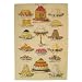 Food Themed Cavallini Vintage Prints Assortment, each different, 3 assorted prints