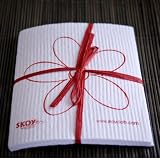 Earth Friendly Skoy cloth, White with flower print (4-pack)