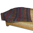 Asian Bedspread Pure Wool Jacquard Pattern India 82 inches x 60 inches