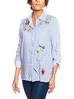 Les filles de Paris Camisa Mujer Abricot (Azul)