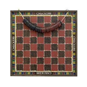 Melissa and Doug Classic Wooden Checkers Game Board by Melissa & Doug