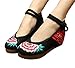AvaCostume Womens Embroidery Cheongsam Casual Platform Wedges