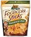 New York Style Roasted Garlic & Herb Focaccia Sticks, 5 Ounce Zip Pouch (Pack of 12)
