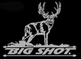Big shot Upstream Images Silver Vinyl Wildlife Car Truck Window Decal Sticker