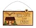 Sunset Vista Designs Wilderness Wonders Welcome To Our Cabin Sign, 8-1/4-Inch Long