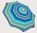6-ft Rio Beach Umbrella with Tilt & SPF 100 Blue Stripes