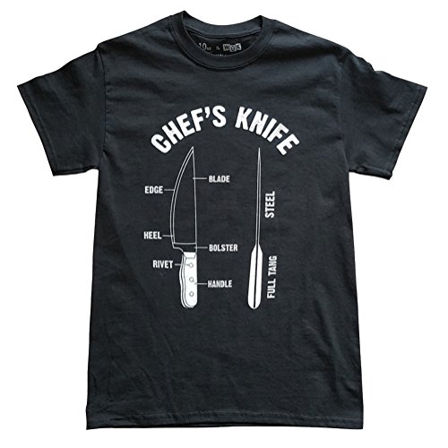 10oz Apparel Men's Anatomy of a Chef Knife T-shirt