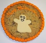 Scott's Cakes 2 lb. Chocolate Chip Cookie Cake with Ghoast Cookie Orange Trim