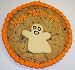 Scott's Cakes 1 lb. Chocolate Chip Cookie Cake with Ghoast Cookie Orange Trim
