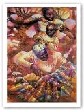 Links and Lineage by Paul Goodnight 27x37.5 Art Print Poster African-American