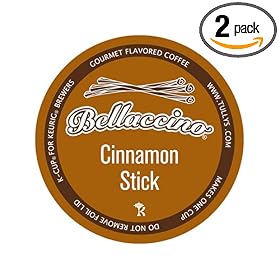 Tully's Coffee Bellaccino Cinnamon Stick, K-cups, 24-count,  Boxes (Pack of 2)