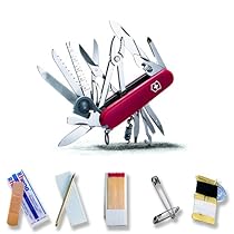 Victorinox Swiss Army Swiss Champ SOS Set Pocket Knife (Red)