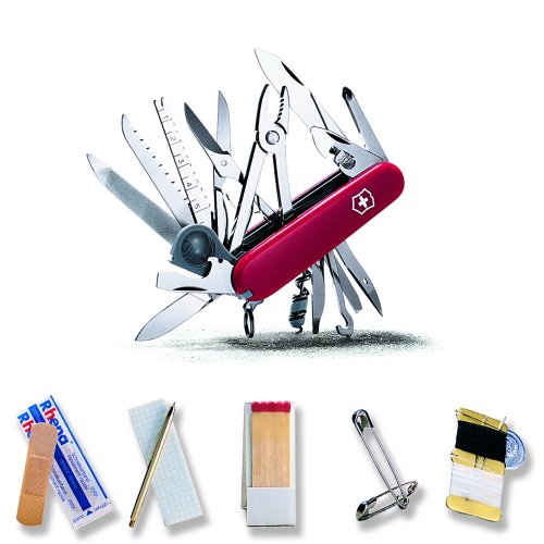 Victorinox Swiss Army Swiss Champ SOS Set Pocket Knife (Red) Victorinox Swiss Army Swiss Champ SOS Set Pocket Knife (Red)