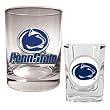 Penn State Nittany Lions NCAA Rocks Glass And Shot Glass Set by Great American Products