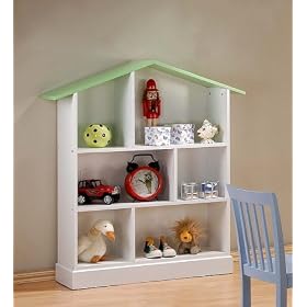 Kid's Doll House Style Toy Book Shelf Organizer Chest by visiondecor Furniture