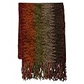Casual Home Chenille Stripe Throw Rust (50x60")