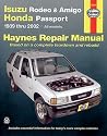 Haynes Isuzu Rodeo, Amigo & Honda Passport 1989 thru 2002