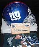 Tiki Barber Autographed New York Giants Mini Helmet - Steiner Authenticity