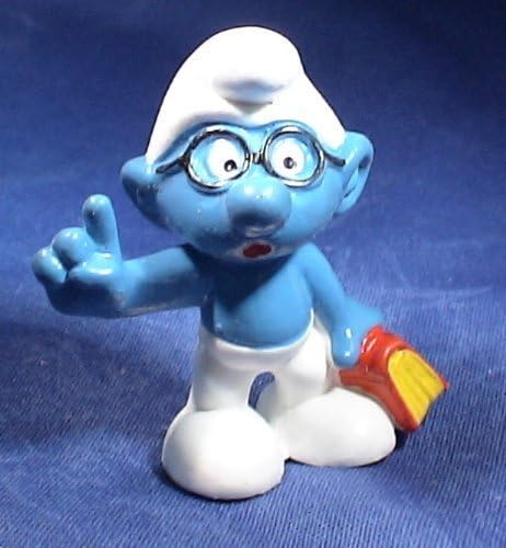 The Smurfs Brainy Smurf Pvc Figure by Schliech [parallel import goods]