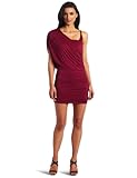 IMAGE OF Three Dots Women's One Shoulder Tunic Dress, Red Plum, Small