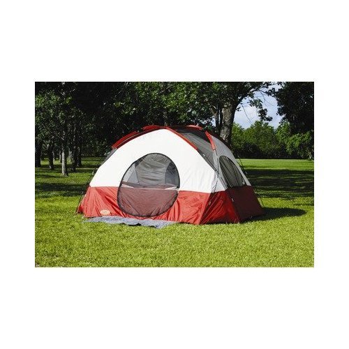 Texsport Clear Creek 3 Person Vestibule Tent (Red/Tan, 8-Feet X 10-Feet X 74-Inch)