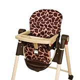 Wupzey Highchair Seat Cover – waterproof Orange Giraffe
