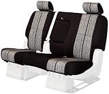 Coverking Custom-Fit Front Bench Seat Cover - Saddleblanket Fabric, Black
