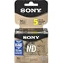 Sony 5MDW80PL 80 Minute MiniDisc MD Premium Gold (5 Pack)