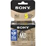 Sony 5MDW80PL 80 Minute MiniDisc MD Premium Gold (5 Pack)