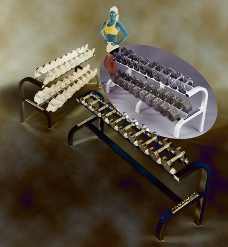 Dumbbell Rack, 10 Pair Super