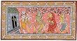 Ancient Art of India Wall Decor Patachitra Paintings Organic Color on Paper 8 x 15 inches