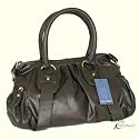 FAUX LEATHER GRAB HAND BAG