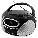 Magnasonic Programmable CD Player AM/FM Radio Boombox - Magnasonic MAG-MA173K