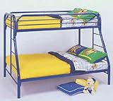 Blue Full And Twin Metal Bunk Bed