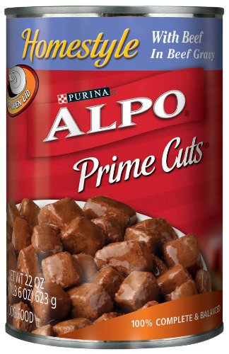 Alpo Dog Food, Prime Cuts with Beef, 22 oz (Pack of 12)