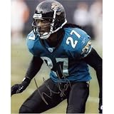 Rashean Mathis Autographed Jacksonville Jaguars (Teal Jersey) 8x10 Photo